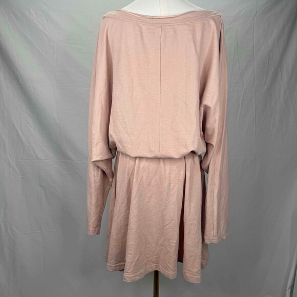 Free People FP Beach Santa Maria Slouchy Mini Dress Dolman Sleeves Size Large - Picture 6 of 16